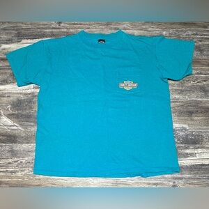 Vintage 1998 Harley Davidson T-shirt - York PA Pocket Tee USA Holoubek XL
